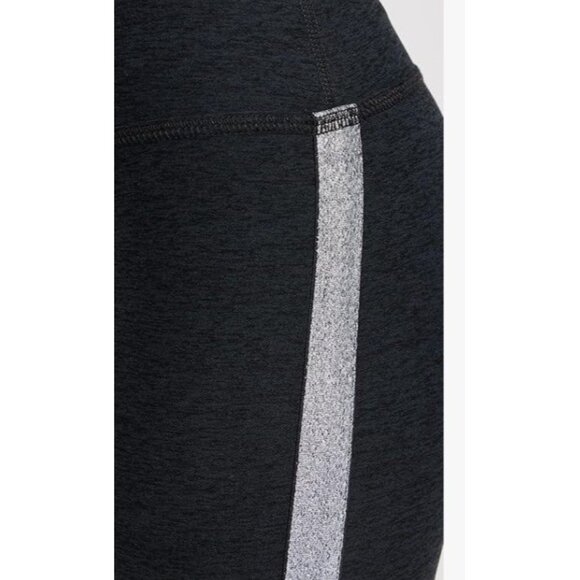 BEYOND YOGA SPACEDYE SHINE ON HIGH WAIST DARKEST NIGHT BLACK MIDI LEGGINGS M - Picture 9 of 9